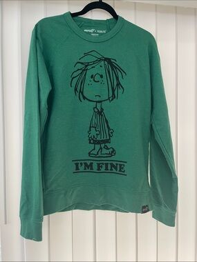 Peanuts Graphic Crewneck Sweatshirt - Green